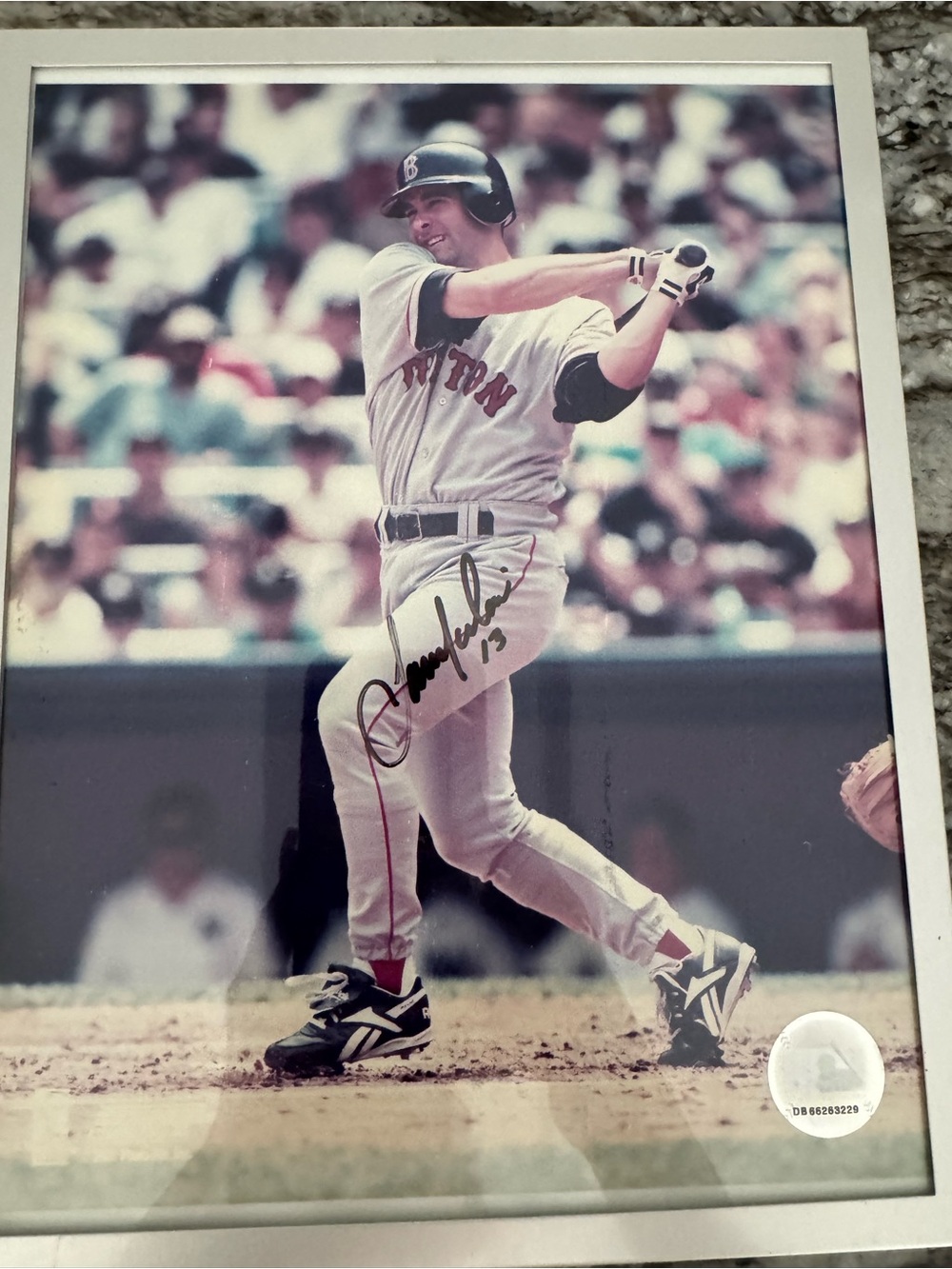 Lou Merloni Signed Framed Boston Red Sox Baseball Photo Autograph #13